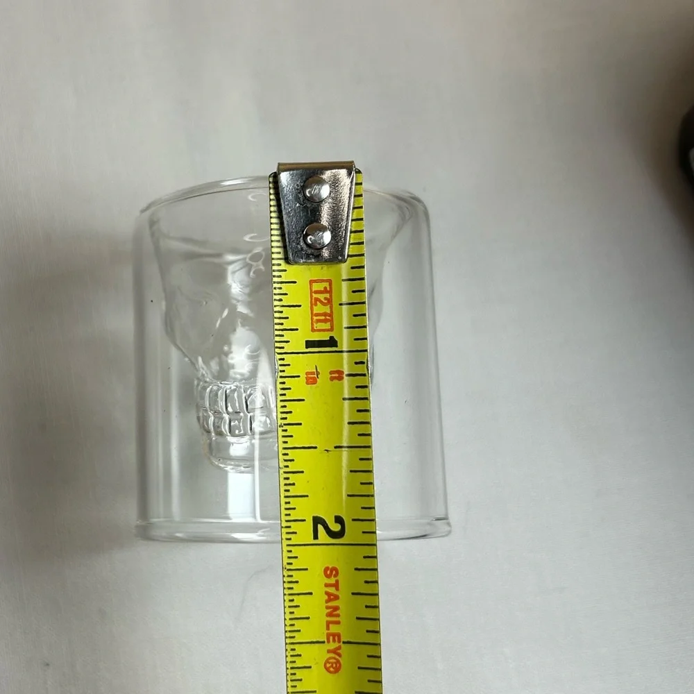 Clear Skull Shot Glass - New